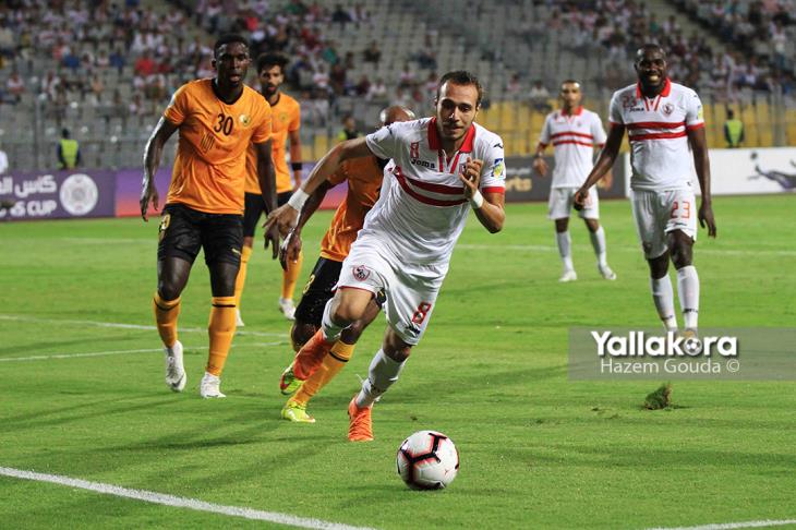 محمد عنتر لاعب الزمالك أمام القادسية